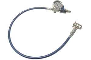 PACIFIC CUSTOMS Nitrogen Shock Fill Kit 600 PSI Pressure Gauge, 2 Foot Hose, No Loss Air Chuck and Pressure Relief Valve, Strut Service Valve Adapter, Made in The USA