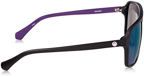 Dragon Alliance Matte Black Purple/Purple Ion Passport Sunglasses (Certified Refurbished)