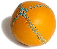 Lemon Ball Baseball. Tan Horween Glove Tan Leather, Turquoise Stitch Lb-Gtan-Tq
