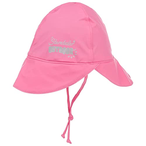Sterntaler Children's Rain Hat with Neck Guard, Age: 5-6 Months, Size: 43, Pink