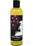 Edible Massage Oil Grape 8oz by Earthly Body