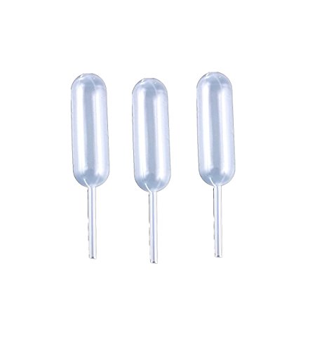 Haobase 50pcs clear 4ml liquid dropper pasteur pipette plastic tr…
