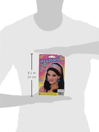 Forum Novelties Wild Swirl Headband Pink and Yellow, Pink, Yellow - Image 3