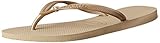 Havaianas Women's Slim Crystal Glamour SW Sandal,Sand Grey/Light Golden,39/40 BR (9-10 M US)