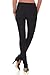 Rekucci Women's Ease into Comfort Stretch Slim Pant (6, Black)