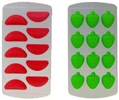 AVMART (Pack of 2) Silicon Fruit Shaped POP Out Mould for Jelly, ICE, Chocolate Multi Color