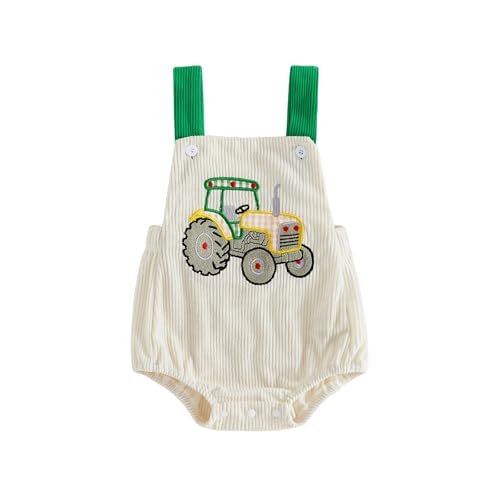Vicaankue Newborn Baby Boy Girl Summer Clothes Farm Tractor… at Amazon