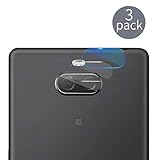 Rancase Compatible Sony Xperia 10 Plus Camera Lens Protector,[3 Pack] Transparent Clear Thin Camera Tempered High Definition Camera Lens Protector for Sony Xperia 10 Plus,Clear