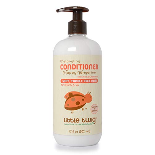 Little Twig All Natural Baby Detangling Conditioner, Happy Tangerine, 17 Ounce - Thumbnail 4