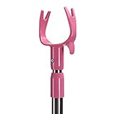 Julvie Stainless Steel Telescopic Pole Clothes Hooks Hanger Poles Adjustable Clothesline Pole