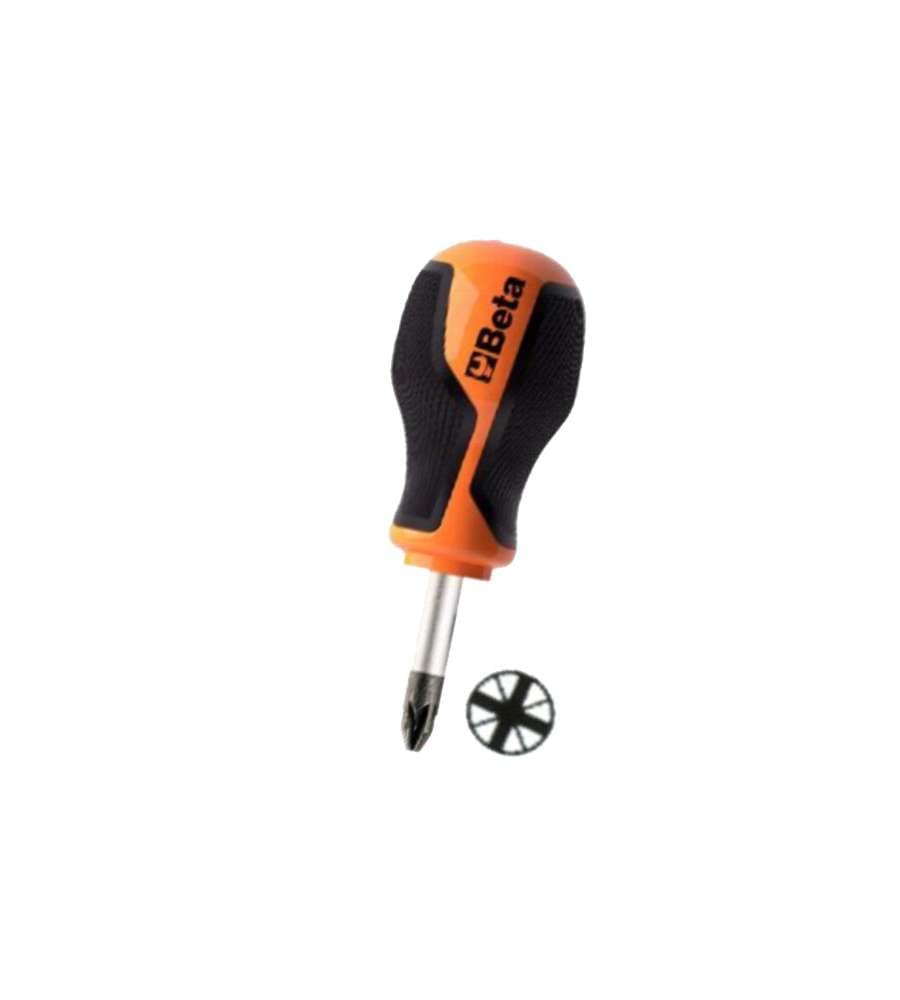 Beta 12690012 Model 1269 N PZ2 Screwdrivers for Cross Head, Pozidriv-supadriv Screws, Extra-short Series, Pz1