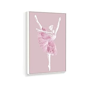 Elegant Pink Ballerina - Canvas Art