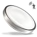 CORSO 16inch LED Motion Sensor Light 15W 1050LM with Motion Detector & Daylight Sensor, Round Flush Mount Ceiling Light Fixture 3000K Warm White for Indoor/Outdoor Hallway Stair Garage Balcony Pantry
