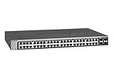 NETGEAR 48-Port Gigabit Ethernet Smart Managed Pro Switch (GS748T) - with 4 x 1G SFP, Desktop/Rackmount, and ProSAFE Limited Lifetime Protection