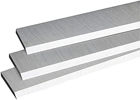 13-1/16 x 5/8 x 1/8 HSS Planer Blades - Set of 3 for Woodworking - Silver