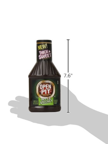 Open Pit Thick & Sweet Barbecue Sauce, Apple Whiskey, 18 Ounce (Pack of 12) - Thumbnail 4