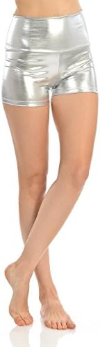 Anza Womens High Waist Dance Booty Shorts