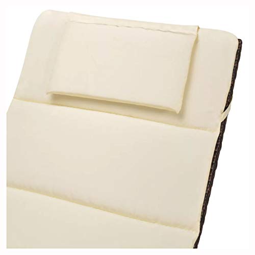 Sunlounger, Folding Sun Loungers 2 pcs with Table Poly Rattan Brown