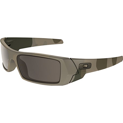 Oakley Men's OO9014 Gascan Rectangular Sunglasses, Multicam/Warm Grey, 60 mm