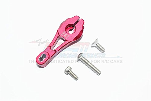 Traxxas TRX-4 Trail Defender Crawler Upgrade Parts Aluminum Servo Horn 24T - 1Pc Set Red