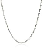 Sterling Silver Italian 1.2 mm Diamond Cut Box Chain Necklace, 30