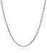 Sterling Silver Italian 1.2 mm Diamond Cut Box Chain Necklace, 30