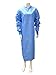 Surgical Gown 1ply rotecno fabric w/snaps, large, each