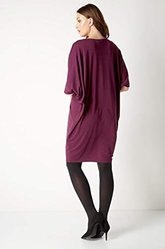 [- Roman Originals Women's Loose Draped Cocoon Jersey Dress - Ladies Fashion Dresses for Casual Lai