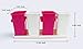 Honla Interlocking Plastic Flatware Caddy Organizer on Tray,Silverware,Cutlery,Utensil Drying Rack Holder for Kitchen Countertop Dining Table Storage,4 Compartment Drainer,Pink and White