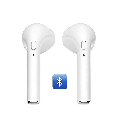fuzhoutuogu Wireless Earbuds Bluetooth Headphones Sports Headsets Compatible with All Smart Phone (White)