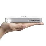 Laser Beam Pro C200, FDA Assessed Class 1 Laser Projector, Focus Free 20-150”, HD 768P Native Resolution, 120 Min Rechargeable Battery, Compatible w/ HDMI Support Devices, Built-in Internet, YouTube
