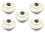 Pool and Spa Eyeball Jet 1.5" Threaded to 3/4" Open 5 in a Package White Adjustable