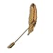 Hansicod Men's Feather Leaf Golden Flower Lapel Stick Brooch Pin for Suit
