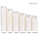 Evenice Flameless Candles LED Candles Flickering Battery Operated Flickering Light Pillar Real Smooth Wax with Timer and 10-Key Remote for Wedding(Set of 9)