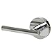 Designers Impressions Kain Design Contemporary Polished Chrome Dummy Euro Door Lever Hardware (Non- Functioning)