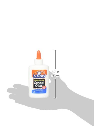 Elmer's Washable No Run School Glue, 4 Ounces, White and Dries Clear