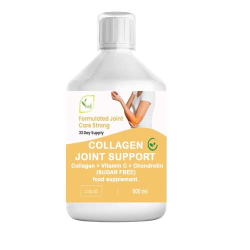 Hydrolyzed Liquid Collagen Food Supplement | Support for Joints, Skin, Muscles, Hair, &Nail Growth | for Women &Men | 500ml (Sugar Free).