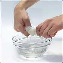 Viva paper towels stay tough when wet and are durable enough for any mess.
