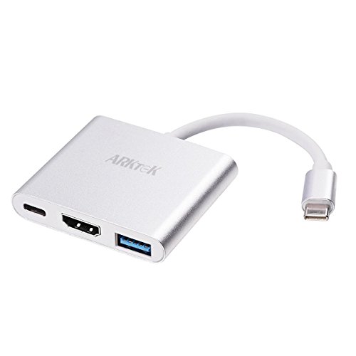 ARKTEK USBC to HDMI Adapter USB Type C to 4K HDMI with USB 3.0 and USBC Charging Port Adapter