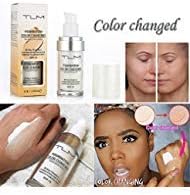 XEDUO TLM Flawless Colour Changing Warm Skin Tone Foundation Makeup Base Nude Face Moisturizing Liquid Cover Concealer for women girls (White)