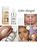 Concealer Cover,Flawless Colour Changing Foundation Makeup Base Nude Face Liquid Cover Concealer.