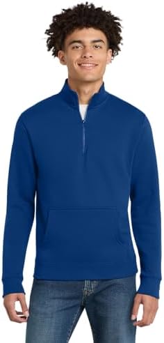 Core 365 Men's Fusion ChromaSoft Pique Quarter-Zip L Electric Blue