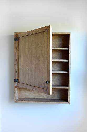 Wooden Medicine Cabinet Bathroom Cabinet Wall Storage Unit