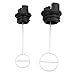 Hipa Fuel Cap + Oil Cap for Poulan P3314 P3416 P3816 P3818 P4018 P3314WS P3314WSA P3516PR P3818AV P4018AV S1634 S1634LE S1838 S1838LE S1970 SM4018 SM4218AV Gas Chainsaw primary