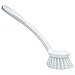 Quickie Dish Brush, Long Handle, White, Dish Scrub Brush for Cleaning, Pots/Pans/Kitchen