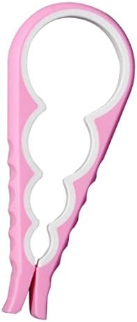 YIWULA Jar Bottle Cover Gourd-shaped 4 in 1 Key Multifunction Can Opener Kitchen Tool (Pink)