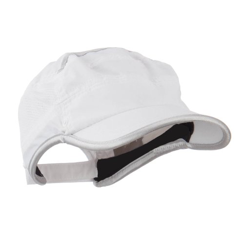 UV 50+ Talson Removable Flap Fidel Cap - White OSFM