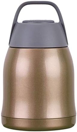 SHICCF Thermal lunch box-Food Flask/Soup Flask, Lunch Box, Stainless Steel Vacuum Insulated Food Jar/Lunch Box, Thermal Food/Soup Container (Color : Gold)