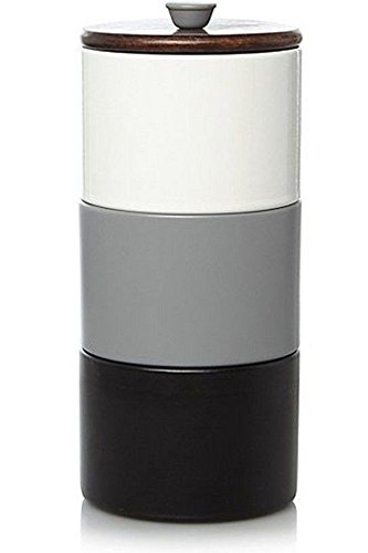 stackable tea coffee and sugar storage jars