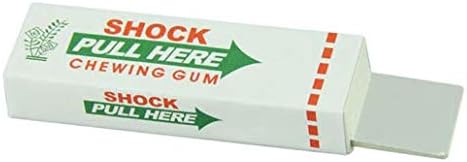 1PCS Safety Trick Joke Toy Electric Shock Shocking Funny Pull Head Chewing gum Gags